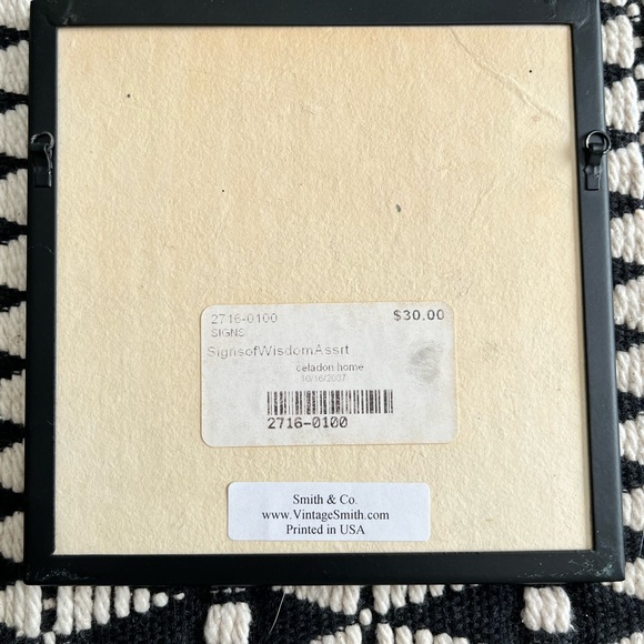 Vintage Smith set of four 5x5 wall decor - Picture 3 of 7